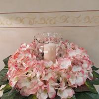 Ghirlanda centro tavola in stile shabby 