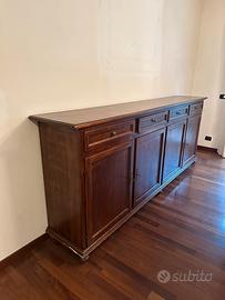 Madia classica in legno massello