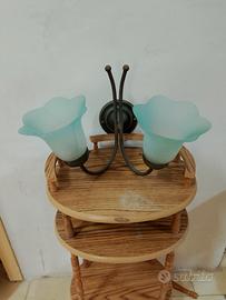 set applique vintage in ferro battuto 