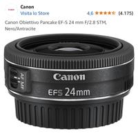Obiettivo Canon pancake 24 mm