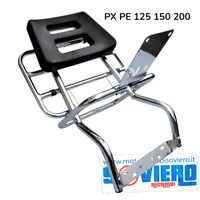 PortaPacchi con Schienale Cromato Vespa PX PE 125