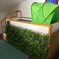 Letto bambino a cabina con passaggio segreto