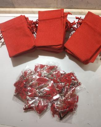 set 29 bomboniere con tocco e sacchetto laurea