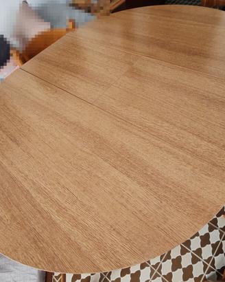 Tavolo rotondo allungabile in laminato