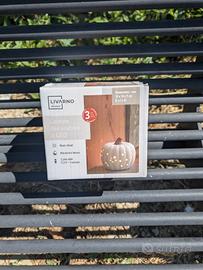 #Lampada Decorativa Zucca #LED Porcellana Bianca