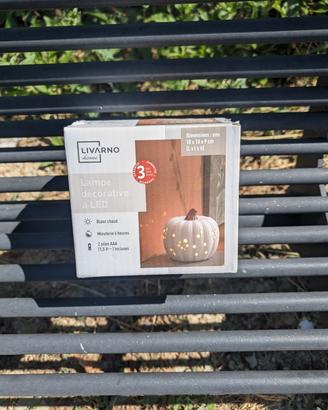 #Lampada Decorativa Zucca #LED Porcellana Bianca