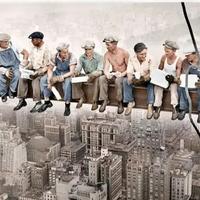 Tela riproduzione "Operai anni 20-30 New York"