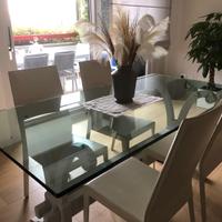 Tavolo in vetro e 4 sedie cattelan