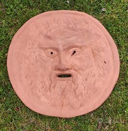 Bocca della verità in terracotta artigianale