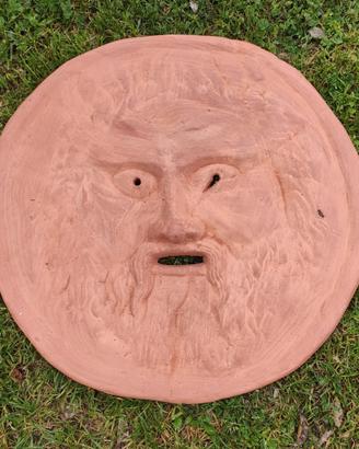 Bocca della verità in terracotta artigianale