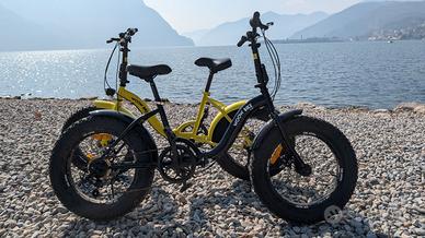 Coppia di biciclette fat bike pieghevoli Woow bike