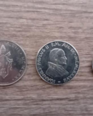 Monete Città del Vaticano 100 lire 3 pezzi