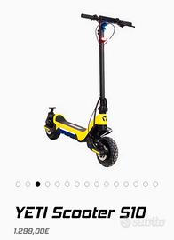 Monopattino YETI S10 dual flash yellow