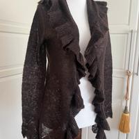 Cardigan con rouches