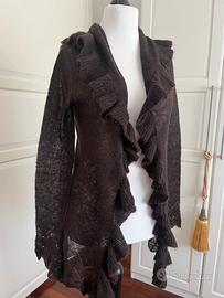 Cardigan con rouches