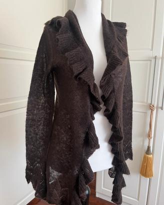 Cardigan con rouches