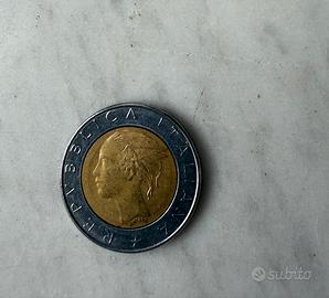 Moneta 500 Lire Bimetalliche 1982