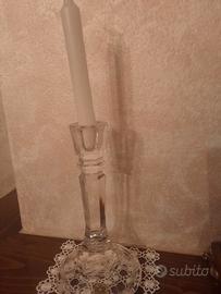 Candelabro singolo  vetro
