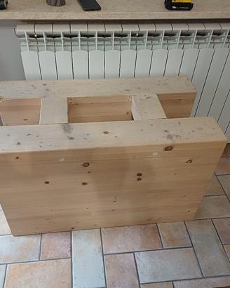 Teca in vetro e legno