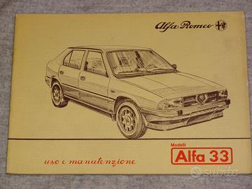 LIBRETTO USO E MANUTENZIONE ALFA 33  1.3-1.5