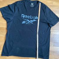 maglietta reebok nera TG L