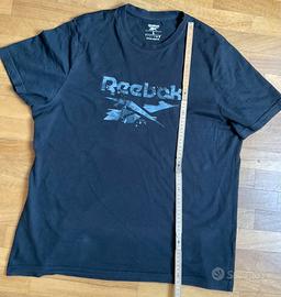 maglietta reebok nera TG L
