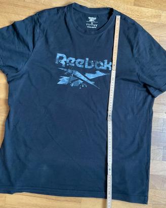 maglietta reebok nera TG L