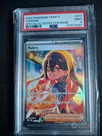 Rubra TWM 217 PSA 9 pokemon illustrazione rara