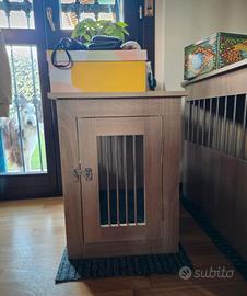 Gabbia Cuccia per Cani Rovere 45x62x59 cm, legno