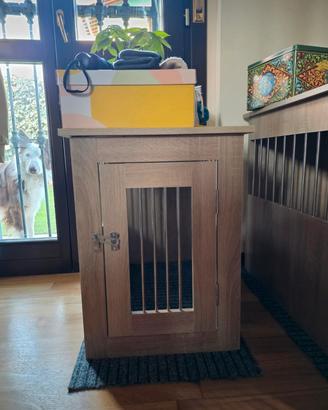 Gabbia Cuccia per Cani Rovere 45x62x59 cm, legno