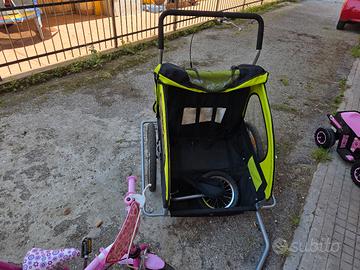 biciclette per bambini e carrello biposto