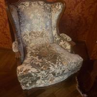 Poltrona Bergere in velluto