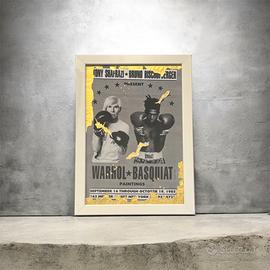 Quadro Pop Art iconico poster Warhol * Basquiat