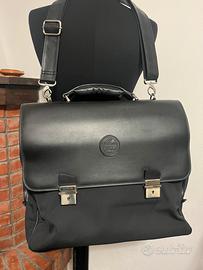 The Bridge Wayfarer borsa 24 ore in pelle e tessut