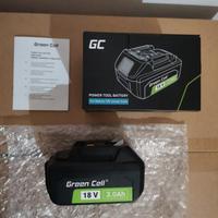 Batteria 18v 3ah green cell