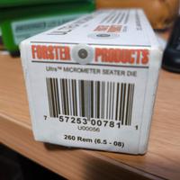 Forster Ultra Micrometer Seater Die 260 Rem