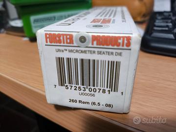 Forster Ultra Micrometer Seater Die 260 Rem