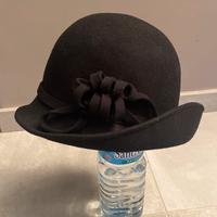 Cappello feltro lana donna nero