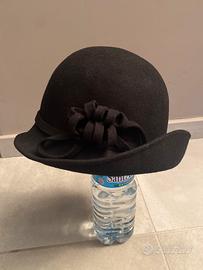 Cappello feltro lana donna nero