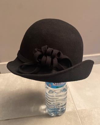 Cappello feltro lana donna nero
