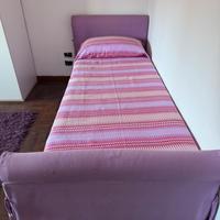 Letto sommier con  secondo letto estraibile