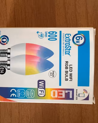Lampadine Smart ExtraStar E14 6W RGB Alexa