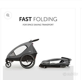 Dryk Duo rimorchio per bicicletta e passeggino