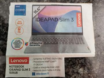 LENOVO Notebook idea pad slim 3  15IRU8