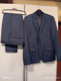 Completo uomo D INFINITIVE blu tg 54 slim 