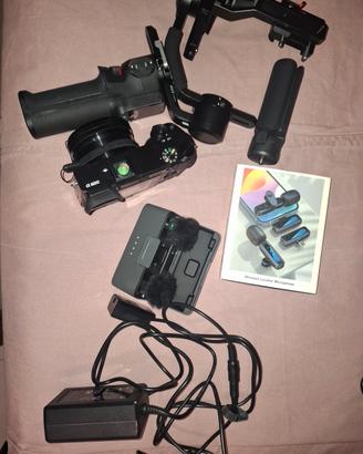 Sony a6000 + DJI RS 3 Mini + DJI Mic