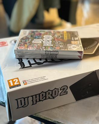 🎧 DJ Hero 1 + 2 per Wii + Console DJ originale