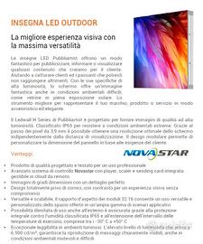 Insegna Led Luminsa per esterni. Negozio