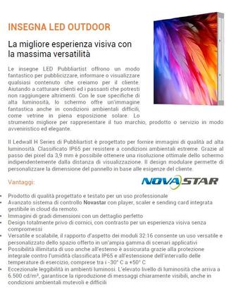 Insegna Led Luminsa per esterni. Negozio