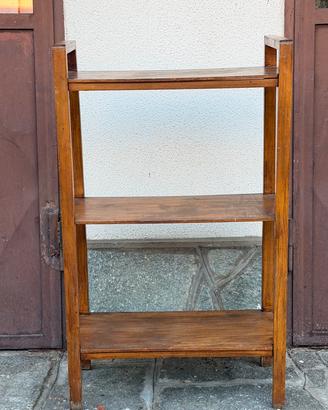 Mobiletto Vintage in Legno a 3 Ripiani